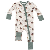 2 Way Zipper Romper - Bison Families