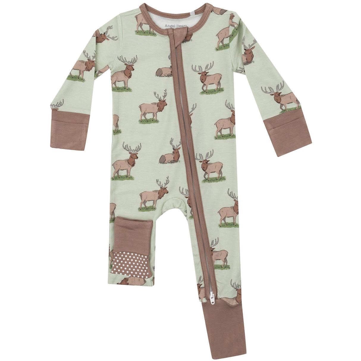 2 Way Zipper Romper - Elk