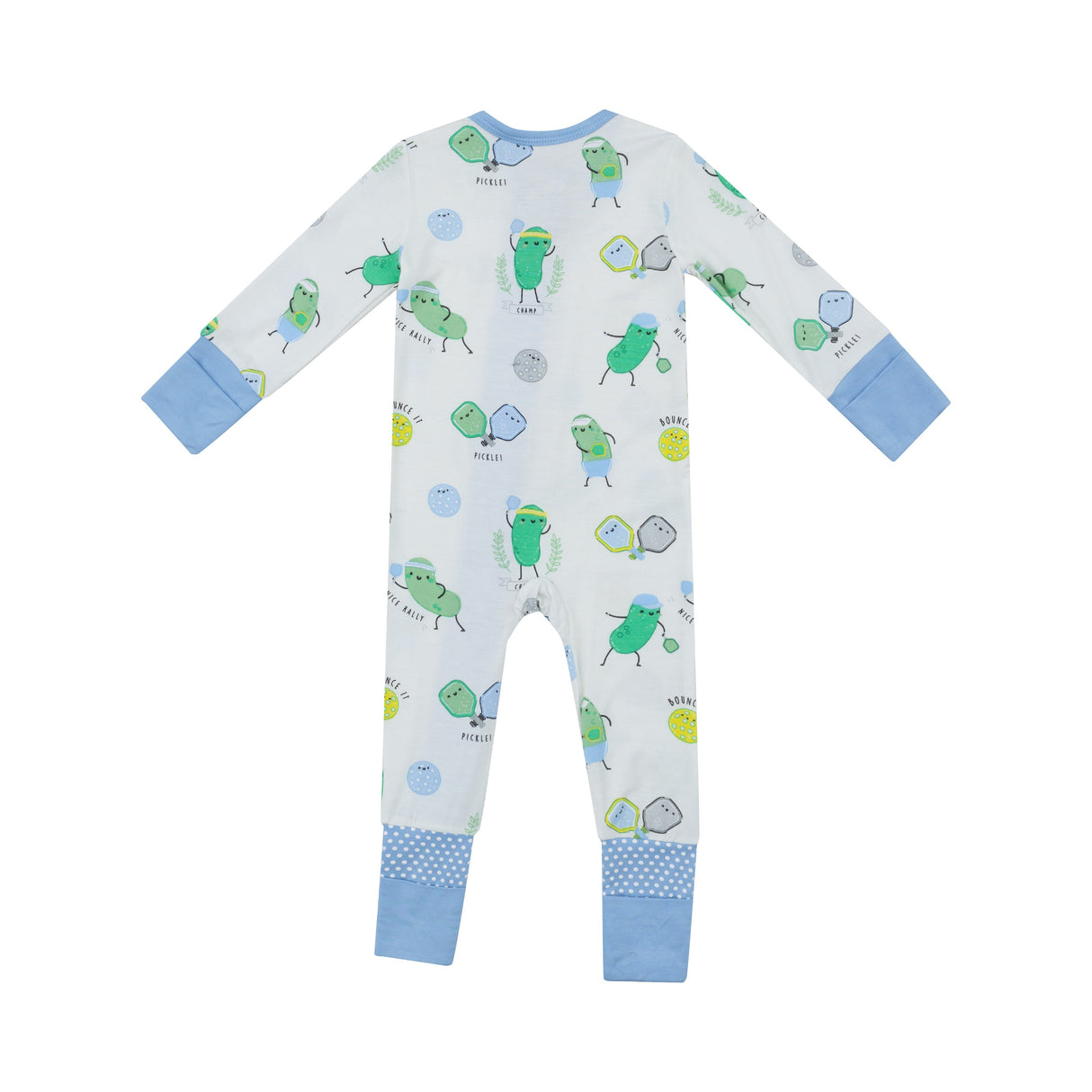 2 Way Zipper Romper - Pickleball Blue