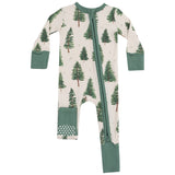 2 Way Zipper Romper - Forest Trees