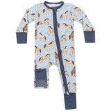 2 Way Zipper Romper - Horses