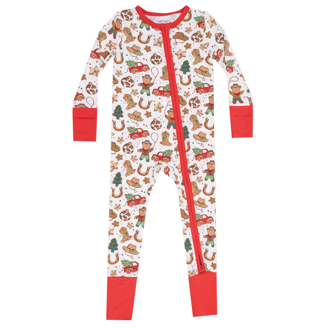 Convertible Romper - Cowboy Christmas - HoneyBug 