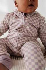 Terry Zip Romper - HoneyBug 