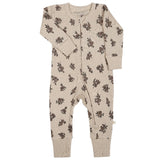 Organic 2-Way Zip Romper - Posy