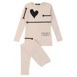 Heart and rope Loungewear Set, Heart - HoneyBug 