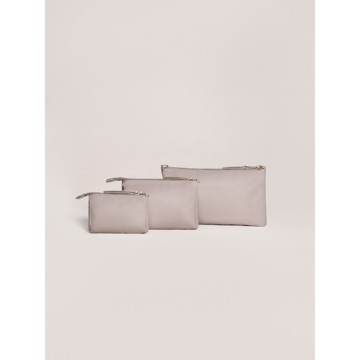 3-piece Pouch Set Taupe - HoneyBug 