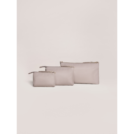 3-piece Pouch Set Taupe - HoneyBug 