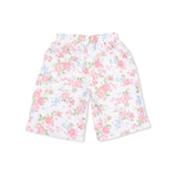 Cute Little Roses - Short Sleeve Shirt with Wide Leg Pant