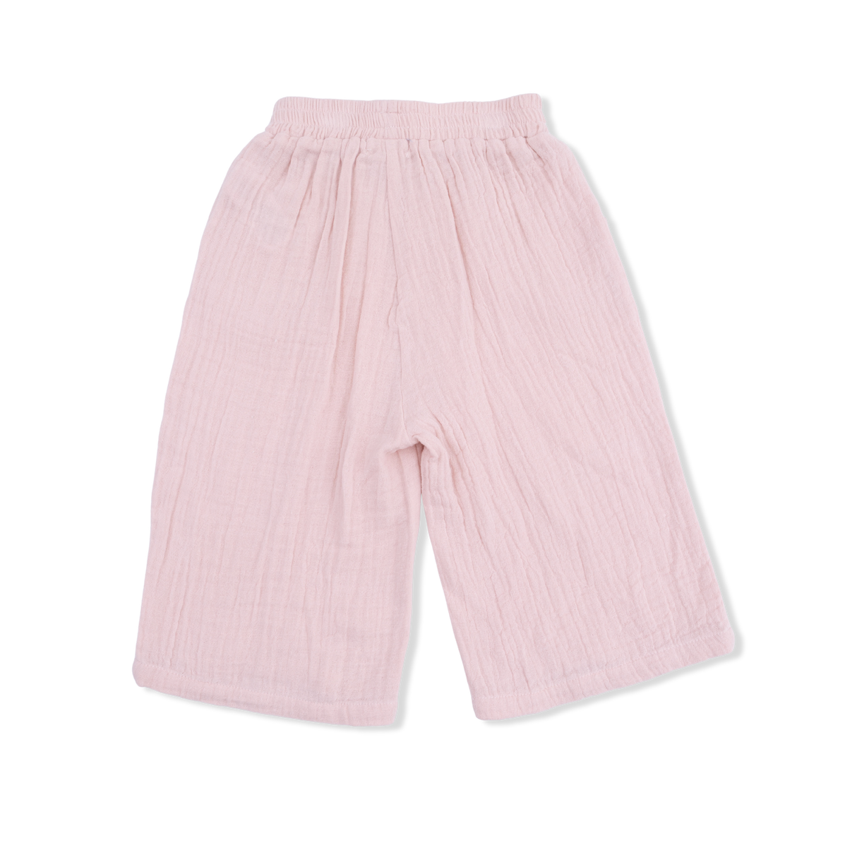 Solid Muslin Lotus - Wide Leg Pant with Ruffle Pocket