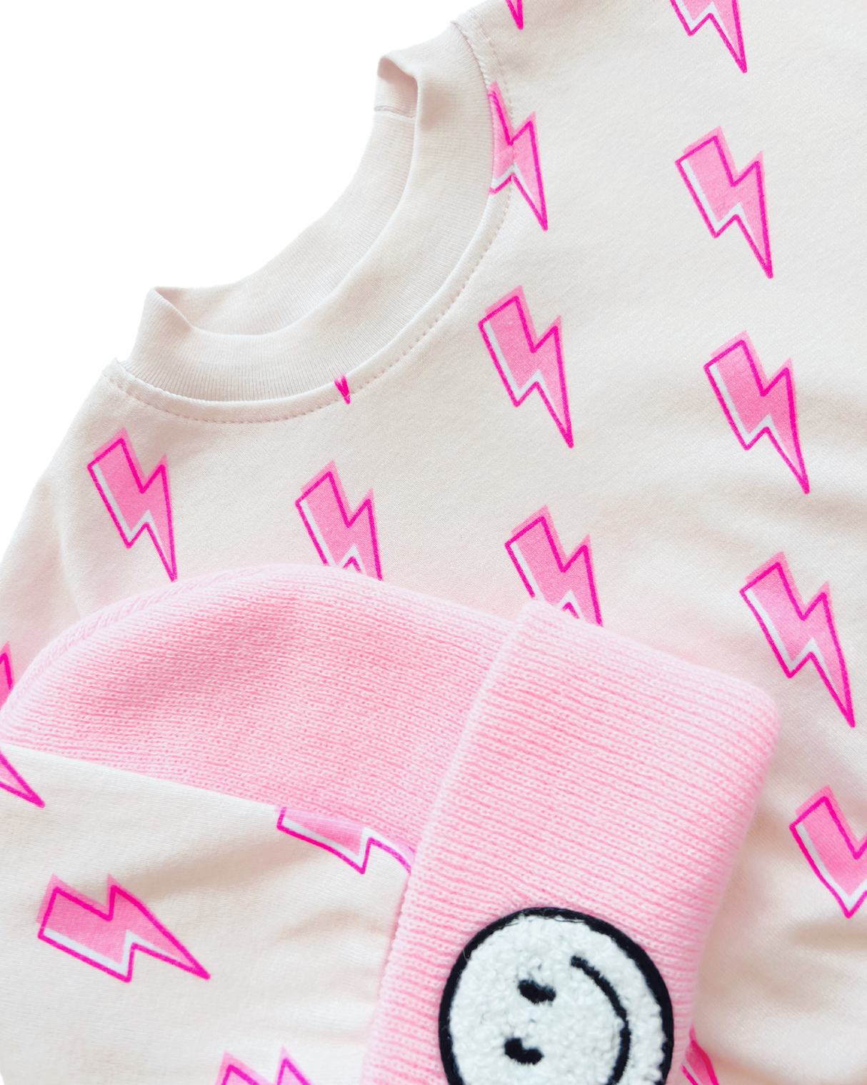 Jogger Set | Pink Bolts - HoneyBug 