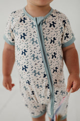 Summer Zip Romper - HoneyBug 