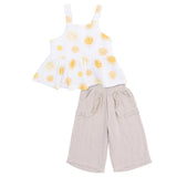 Happy Suns - Peplum Tank with Wide Leg Pant