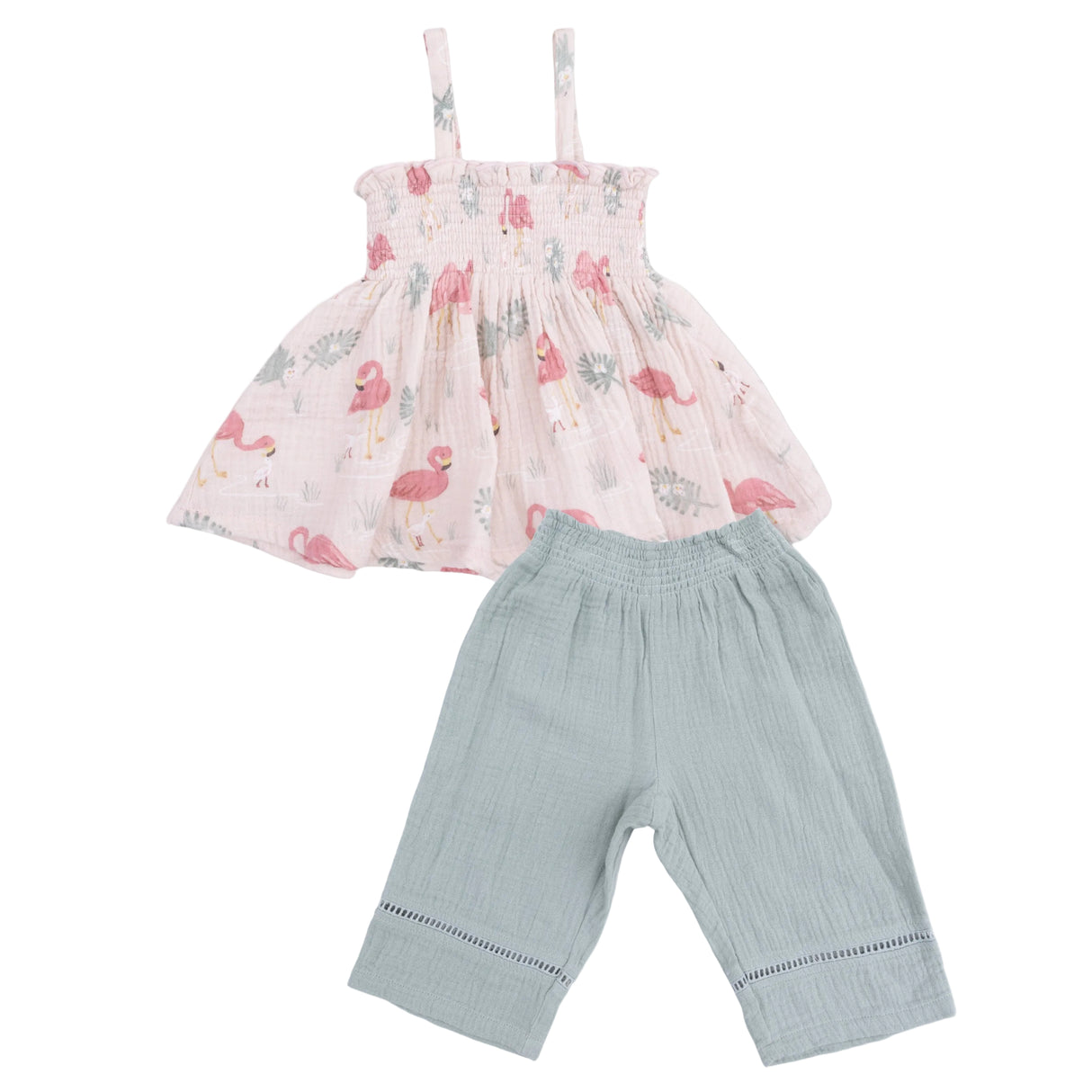 Flamingos - Smocked Top & Smocked Waist Pants