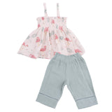 Flamingos - Smocked Top & Smocked Waist Pants