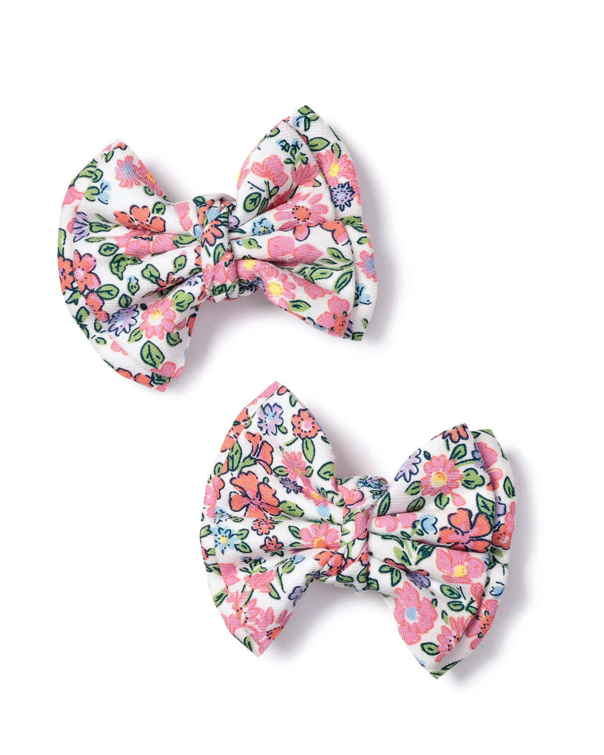 Girl's Hair Bows in Fleurs de Rose - HoneyBug 