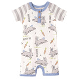 Easter Parade Cotton Short Romper - HoneyBug 