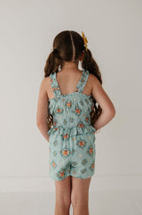Ruffle Strap Shorts Romper