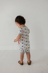 Summer Zip Romper - HoneyBug 