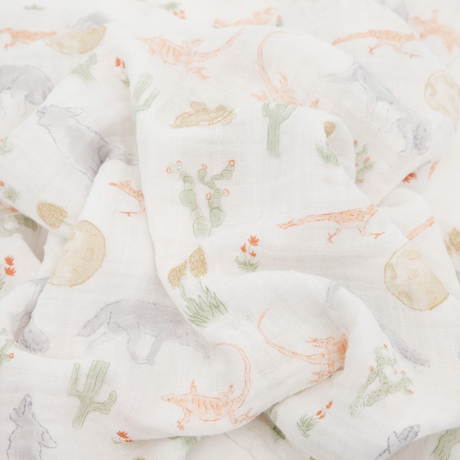 Cotton Muslin Swaddle Blanket 3 Pack - Desert Night