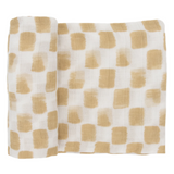 Cotton Muslin Swaddle Blanket - Adobe Checker