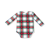 Lap Shoulder Bodysuit - Holiday Plaid - HoneyBug 