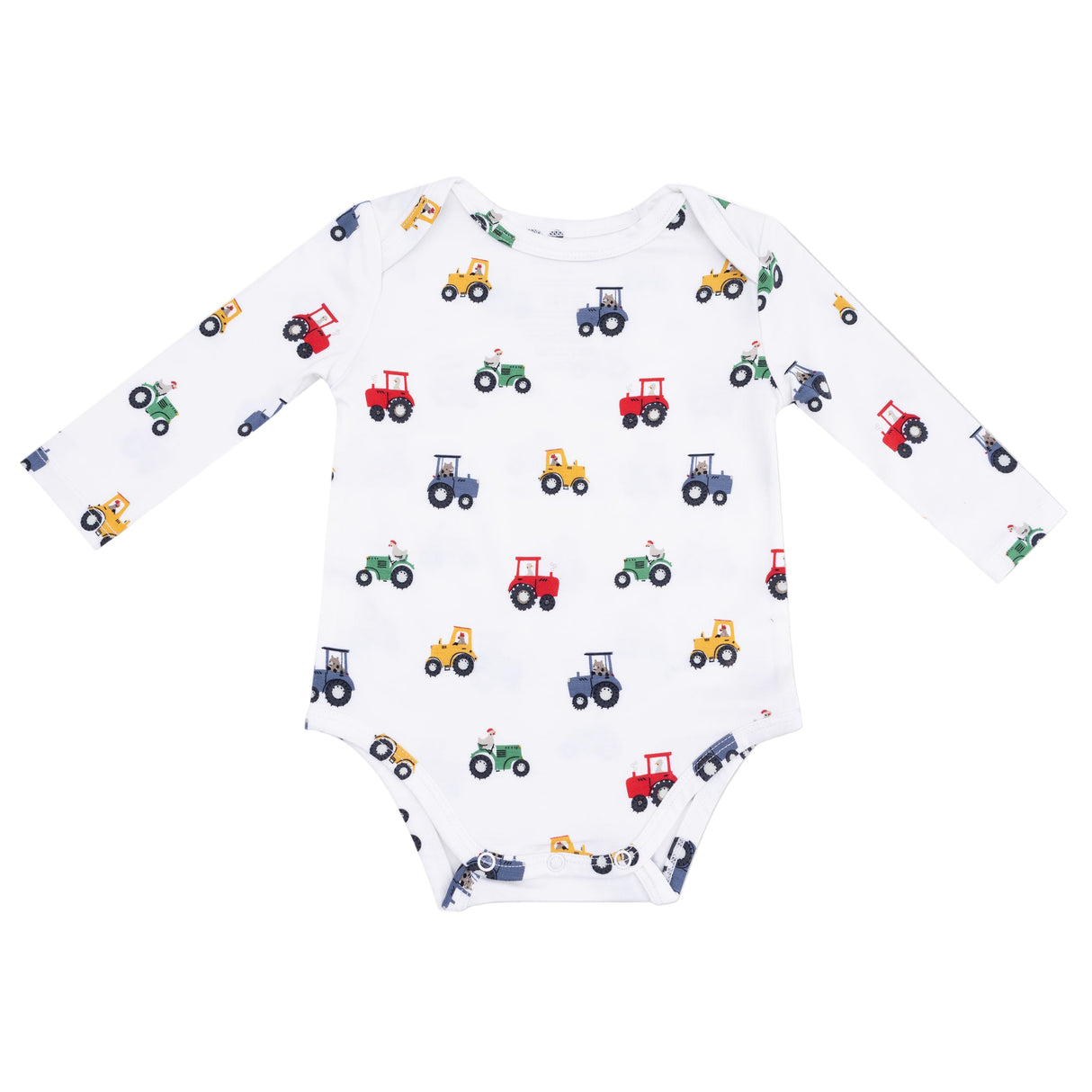 Lap Shoulder Bodysuit - Mini Tractors - HoneyBug 