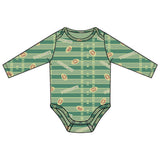 Lap Shoulder Bodysuit - Football Field Glow in the Dark - HoneyBug 