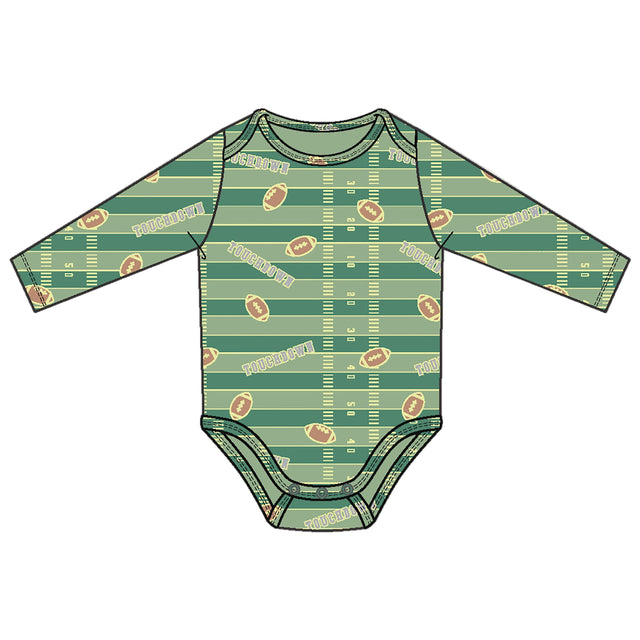 Lap Shoulder Bodysuit - Football Field Glow in the Dark - HoneyBug 