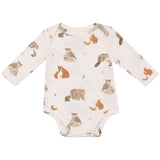 Bodysuit - Mixed Woodland Animals Pink