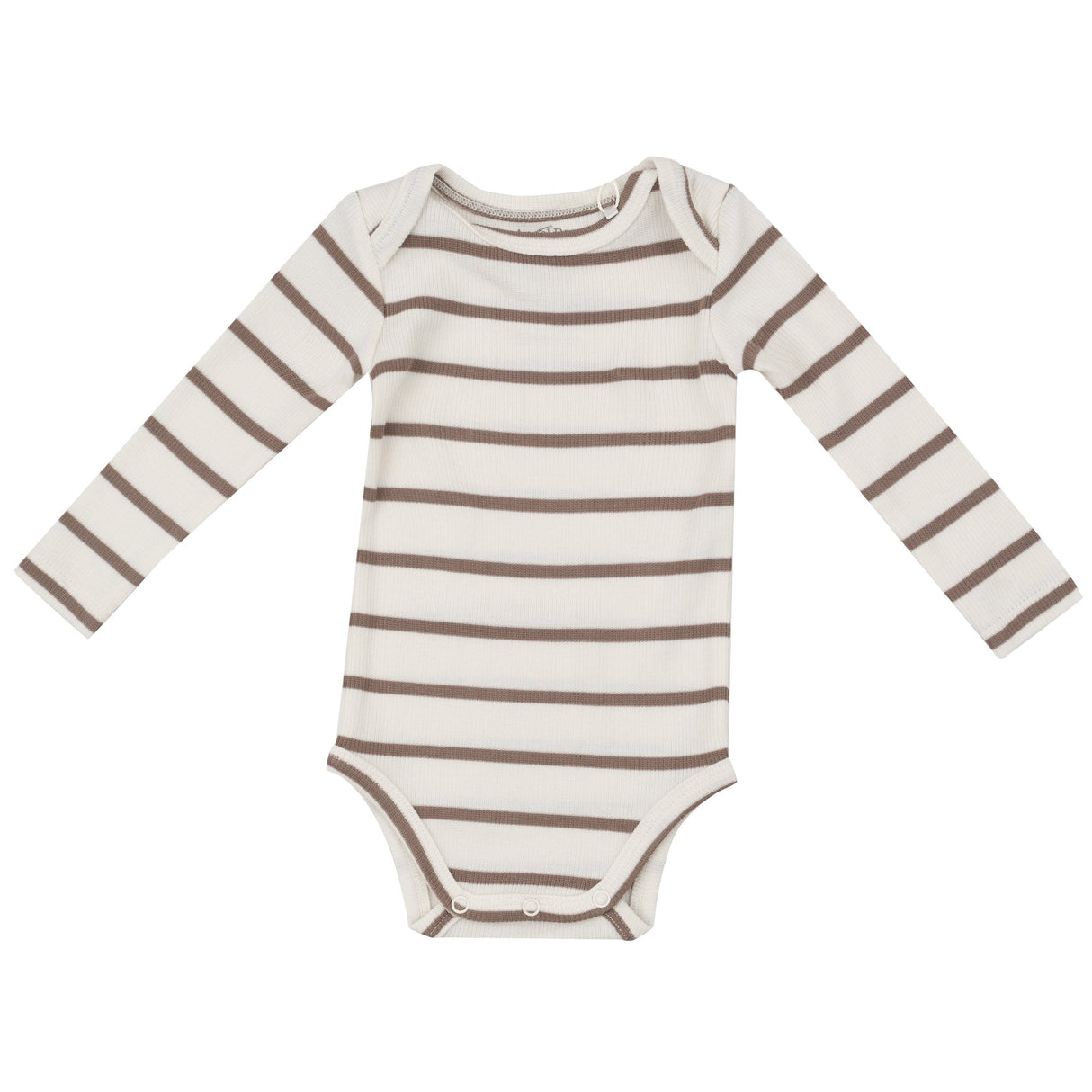 Bodysuit - Brown Rib Stripe