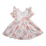 SALE Over the Rainbow S/S Ruffle Twirl Dress