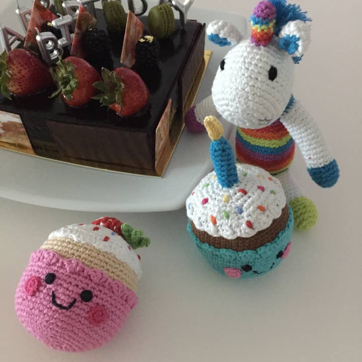 Friendly Mini Unicorn Rattle - HoneyBug 