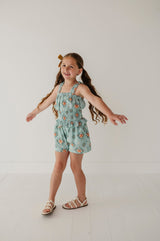 Ruffle Strap Shorts Romper