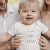 graphic bodysuit | crawl walk hike - HoneyBug 
