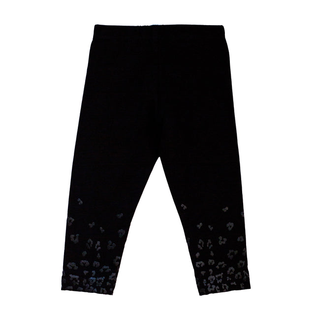 Black + Black Leopard Leggings - HoneyBug 