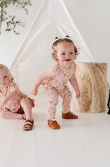 Girl's Short Sleeve Pant Romper - HoneyBug 