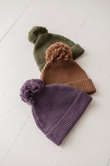 Knit Pom Hat - HoneyBug 