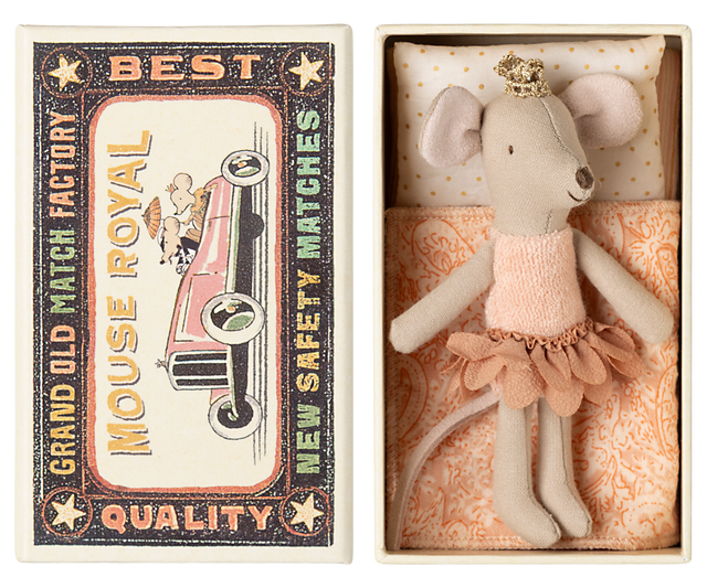 Princess mouse, Little sister in matchbox - HoneyBug 