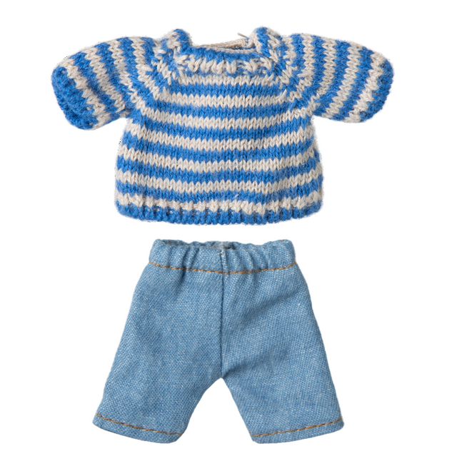Knitted sweater and pants, Big brother mouse - HoneyBug 