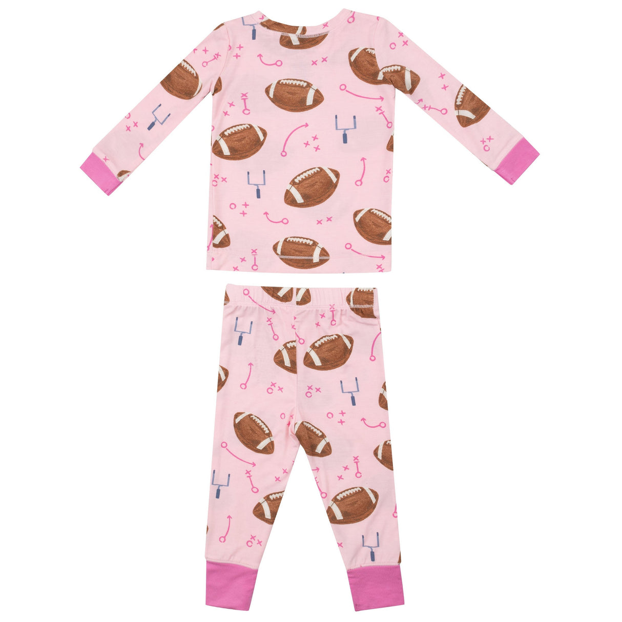 Bamboo Loungewear - Footballs Pink