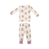 L/S Loungewear Set - Teddy Bears Pink