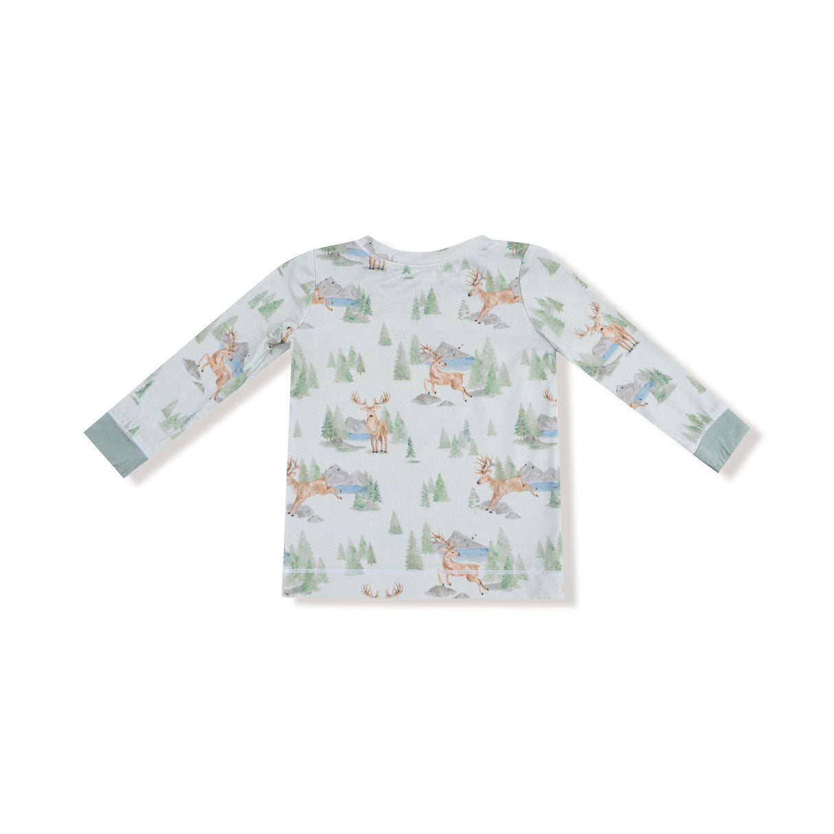 Long Sleeve Loungewear Set - Buck Deer - HoneyBug 