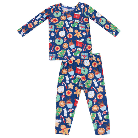 Long Sleeve Loungewear Set - Christmas Treats - HoneyBug 