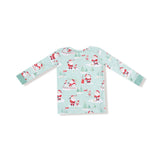 Long Sleeve Loungewear Set - Golfing Santa and Elves - HoneyBug 