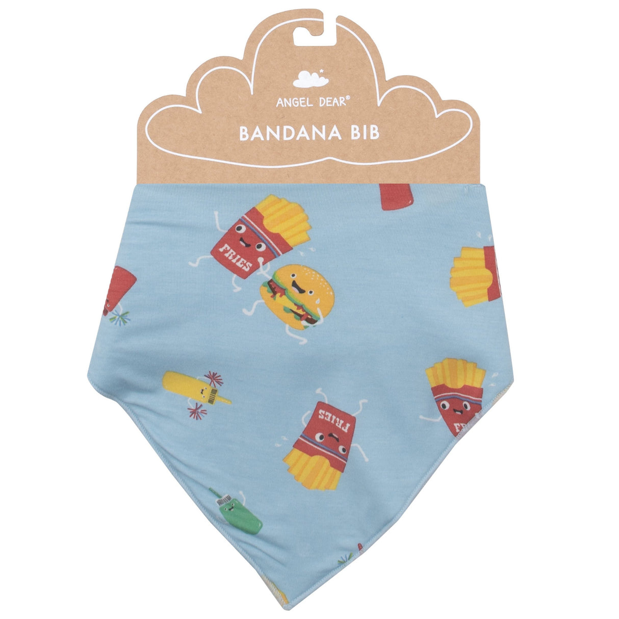 Bandana Bib - Fast Food Blue