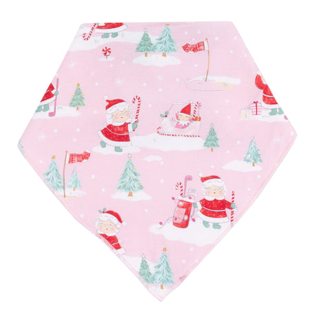 Bandana Bib - Golfing Mrs. Claus and Elves - HoneyBug 