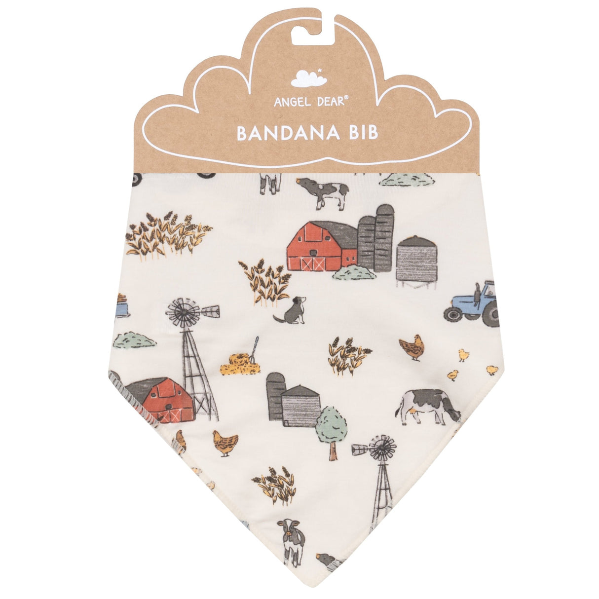 Bandana Bib - Hay Farmer Blue