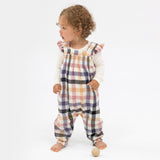 Smocked Overall - Harvest Plaid