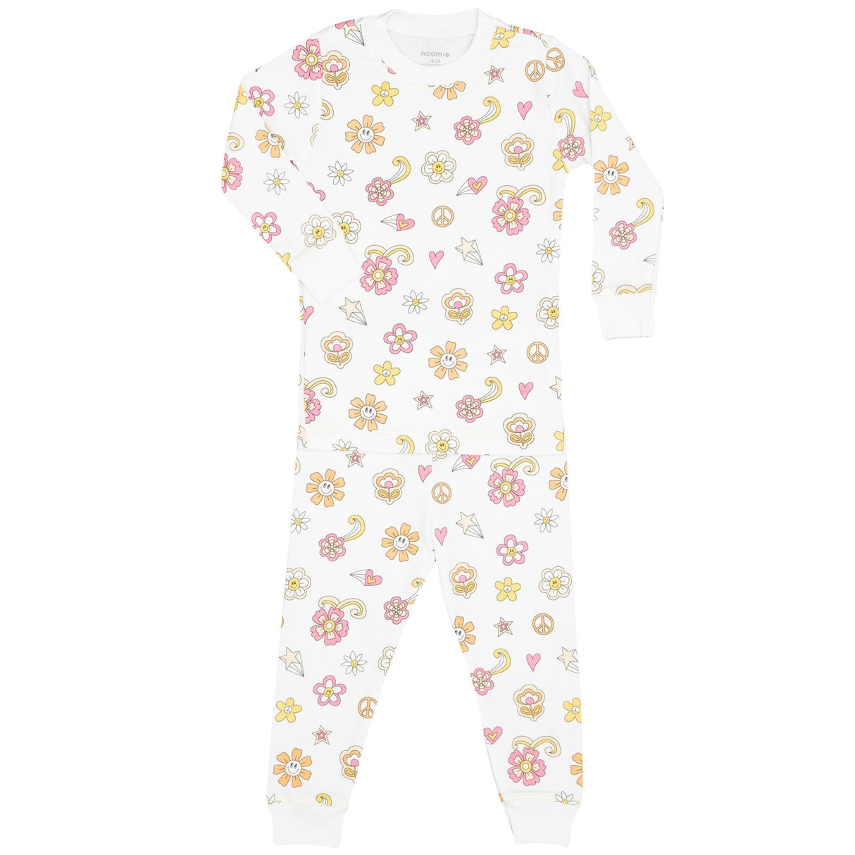 Groovy Flowers Long Sleeve Pajama Set