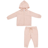 Hoodie And Jogger - French Terry Solid Pink